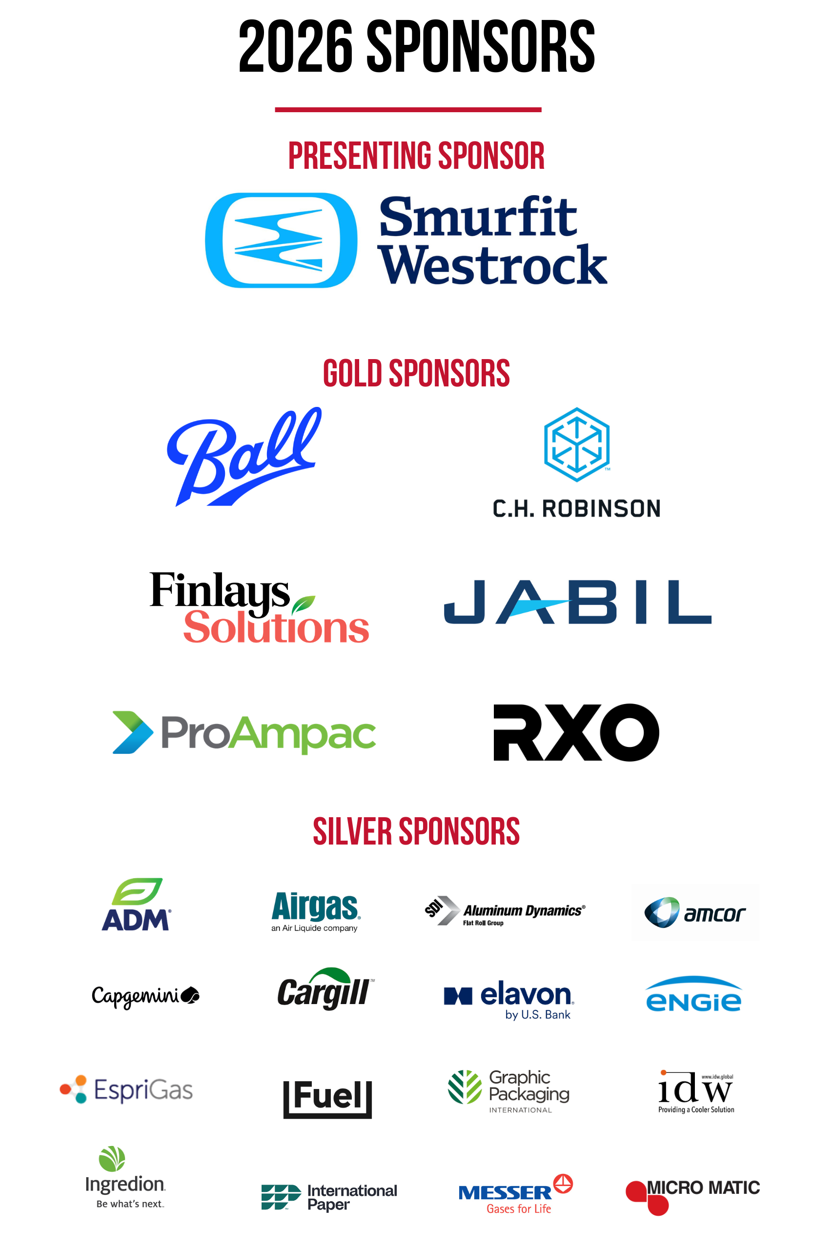 August Sponsors